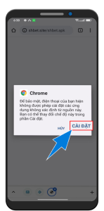 B4: Chọn CÀI ĐẶT
